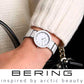 Bering Time Ceramic Collection Polished Stainless Steel Case & Strap with Ceramic Links, White Dial and Swarovski Elements Women's Watch 11429-754