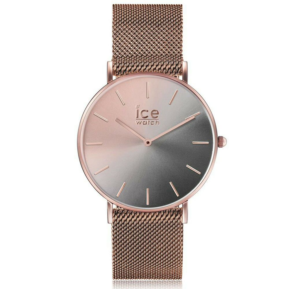 ICE Sunset Smoky Eye Rose Gold Stainless Steel Case & Strap Womens Watch. 016024