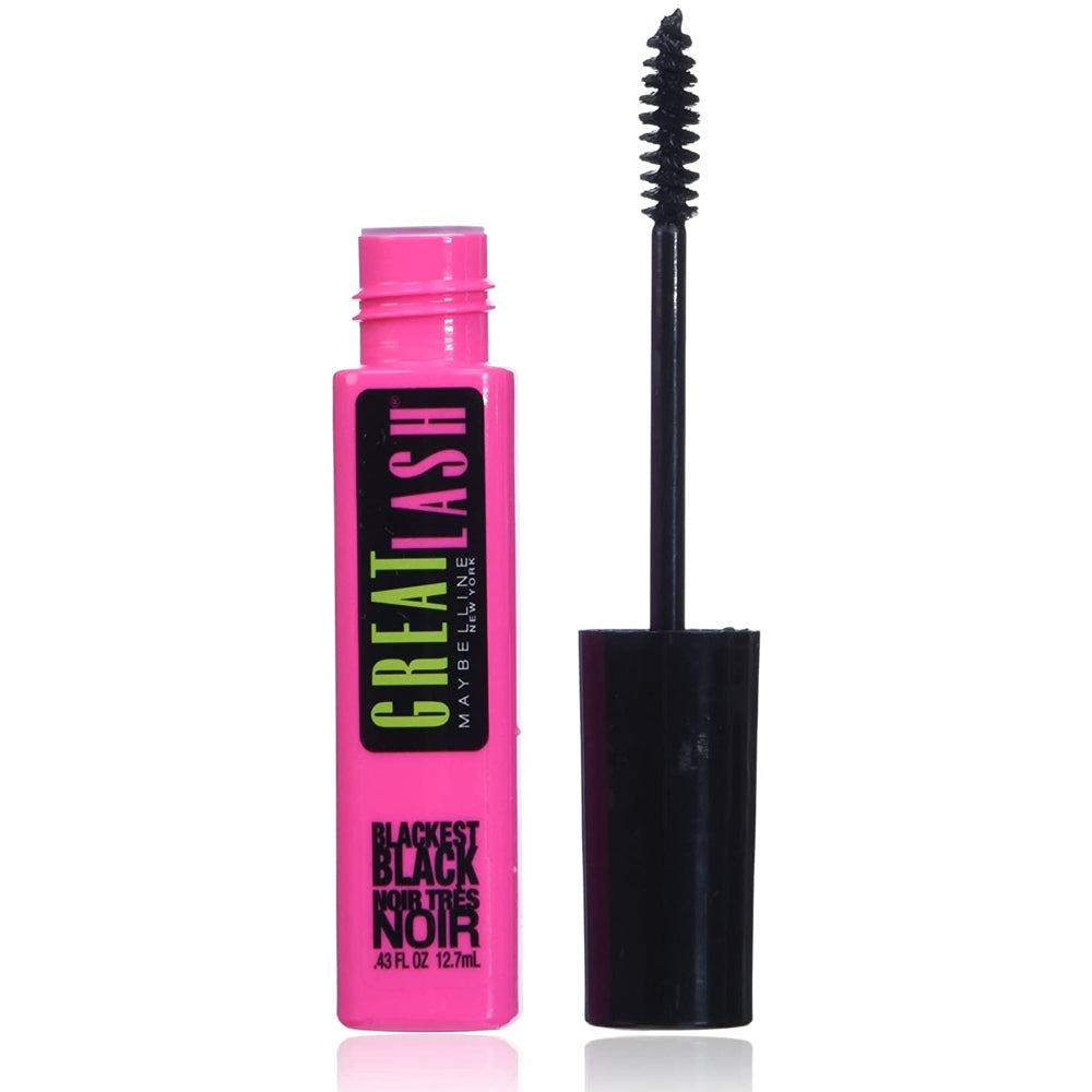 Maybelline New York Great Lash Washable Mascara. Blackest Black [100]. 0.43fl.oz