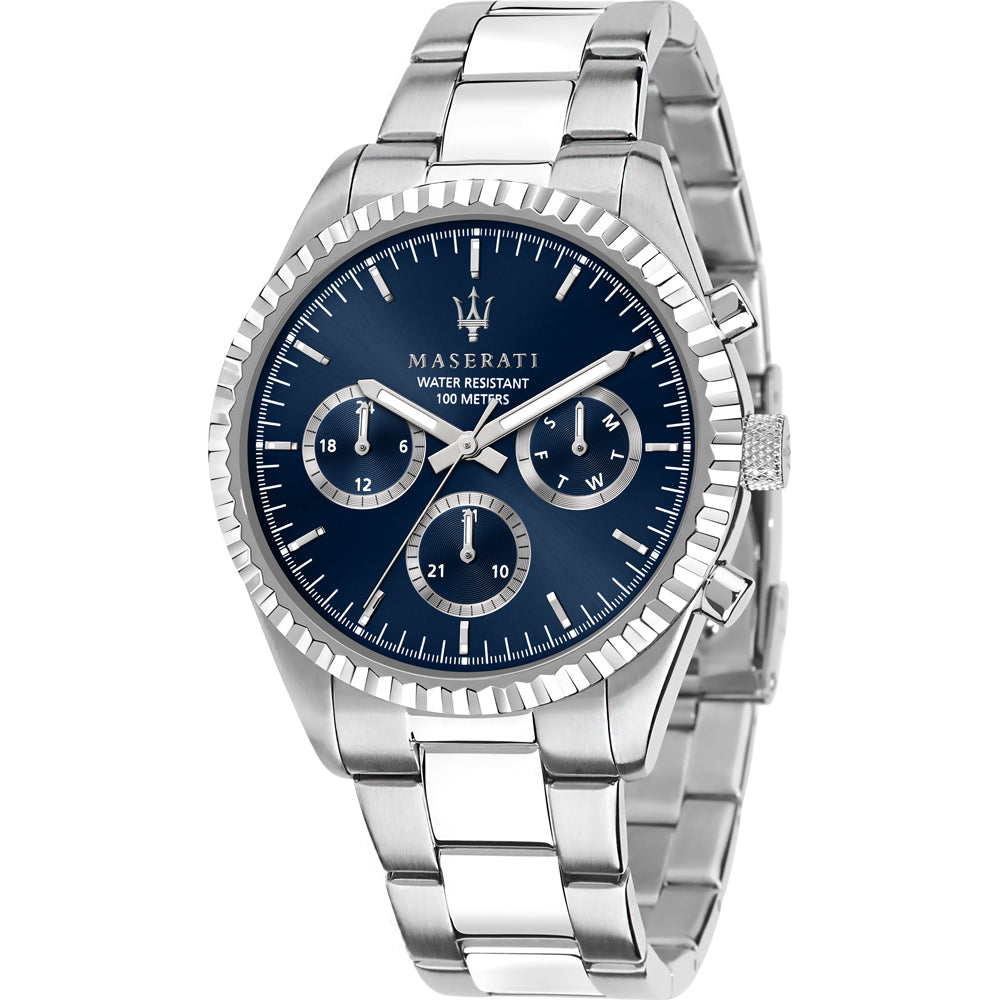 Maserati Competizione Silver Stainless Steel Case and Strap Watch. R8853100022