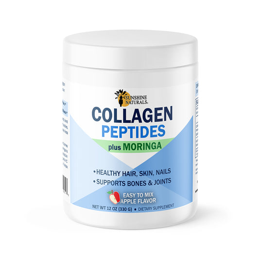 Sunshine Naturals Collagen Peptides Supplement. Hair, Bones & Skin Health. 12 oz