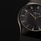 Bering Time Solar. Polished Black Steel and Black Dial Men's Watch. 14640-222