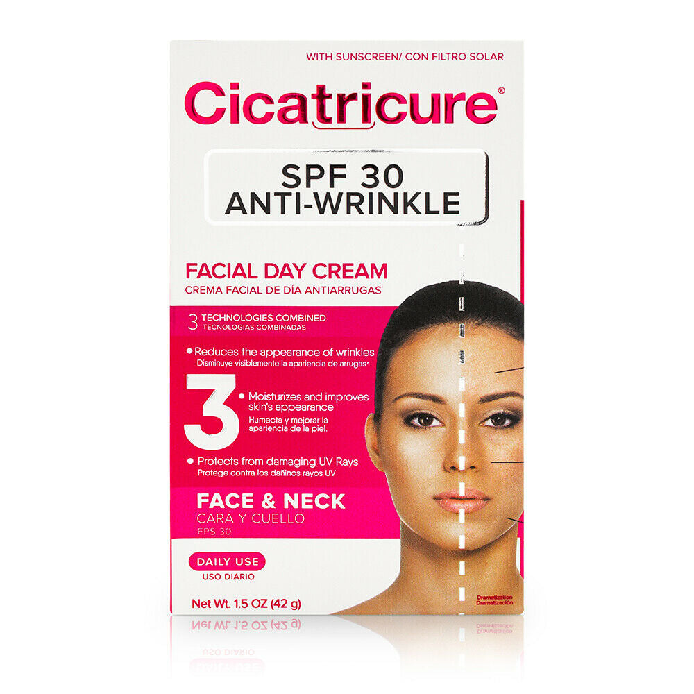 Cicatricure Anti-Wrinkle Facial Day Cream. Moisturizer & Sunscreen. SPF30. 1.5oz