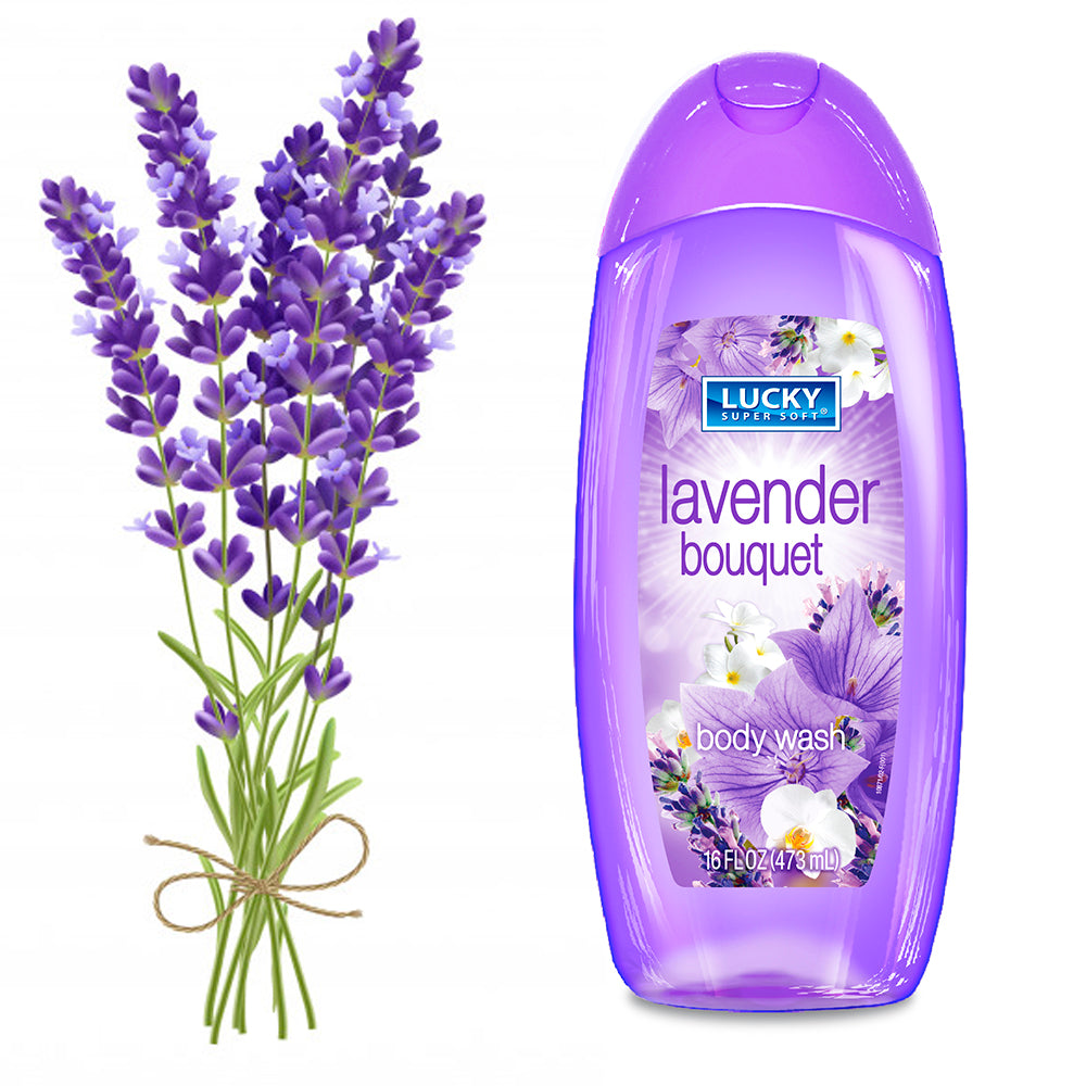 Lucky Super Soft Body Wash - Lavender Bouquet 16 Fl.Oz.