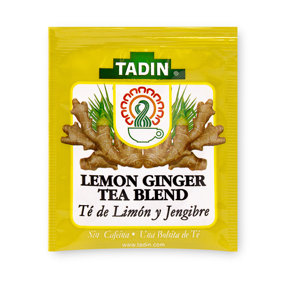 Tadin Lemon Ginger Herbal Tea. Energy Booster & Digestive Aid. 24 Bags. 0.84 oz