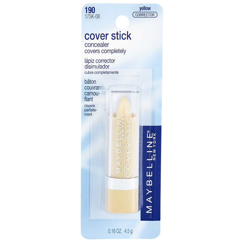 Maybelline New York Cover Stick Concealer. Smooth Look. Yellow Corrector. 0.16oz