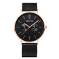 Bering Time Classic Rose Gold Steel Case with Black Dial Men's Watch. 14240-163