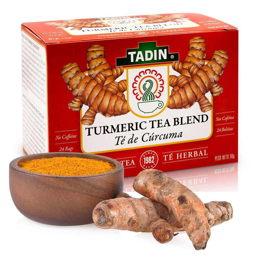 Tadin Turmeric Herbal Tea Blend. Energy & Immune System Booster. 24 Bags. 0.84oz