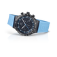 Glock Precision Watch. Black Steel Case / Blue Silicone Strap 34-2-24