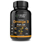 HealthDose Premium Omega 3 Fish Oil. Triple Strength. Lemon Flavor. 120 Softgel