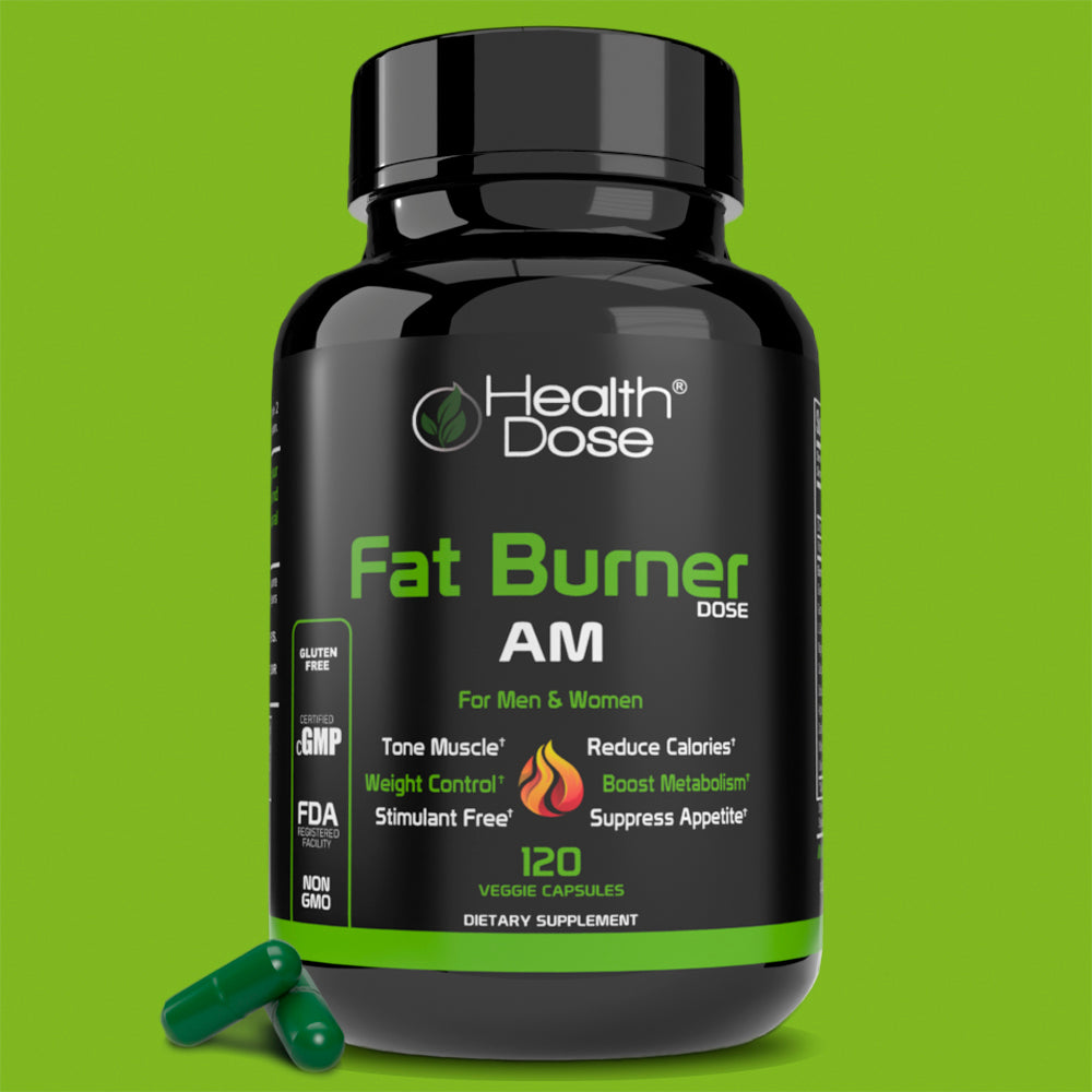 Health Dose Fat Burner AM. Weight Control & Metabolism Boost. 120 Softgels