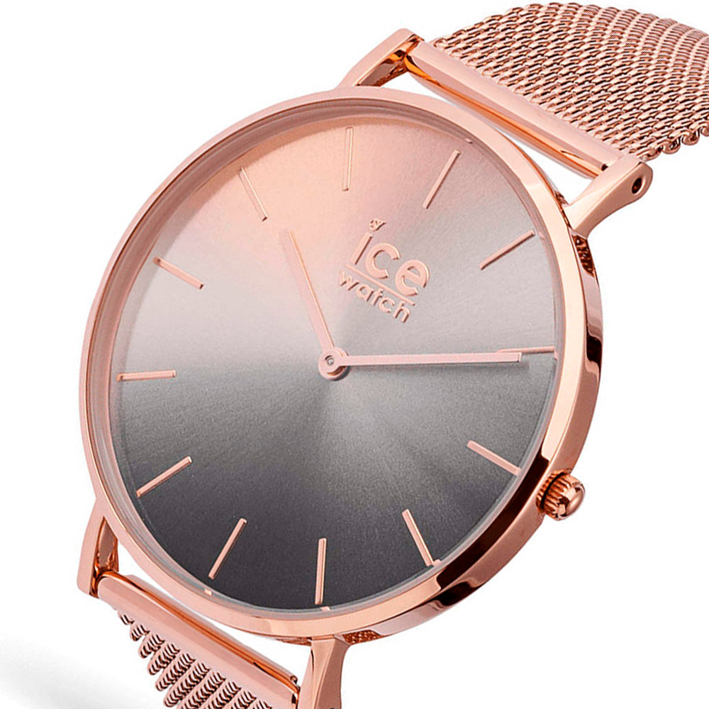 ICE City Sunset Rose Gold Stainless Steel & Gradient Dial Women's Watch. 016026