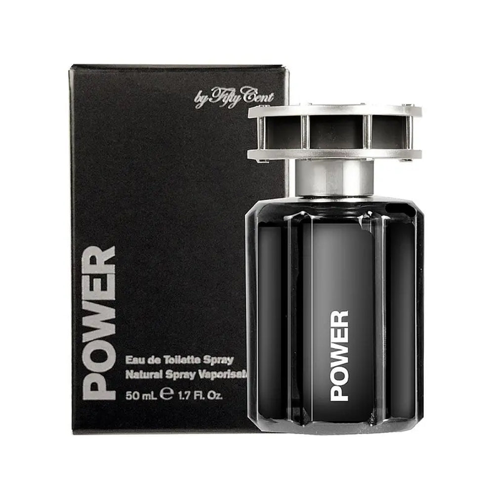 Power by 50 Cent Eau de Toilette Spray. Cool Scent for Men. New in Box. 1.7 oz