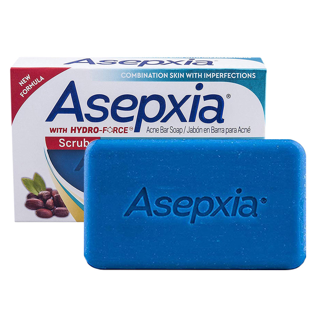Asepxia Scrub Deep Cleansing Bar, Jabon With Hydro-Force 4oz.