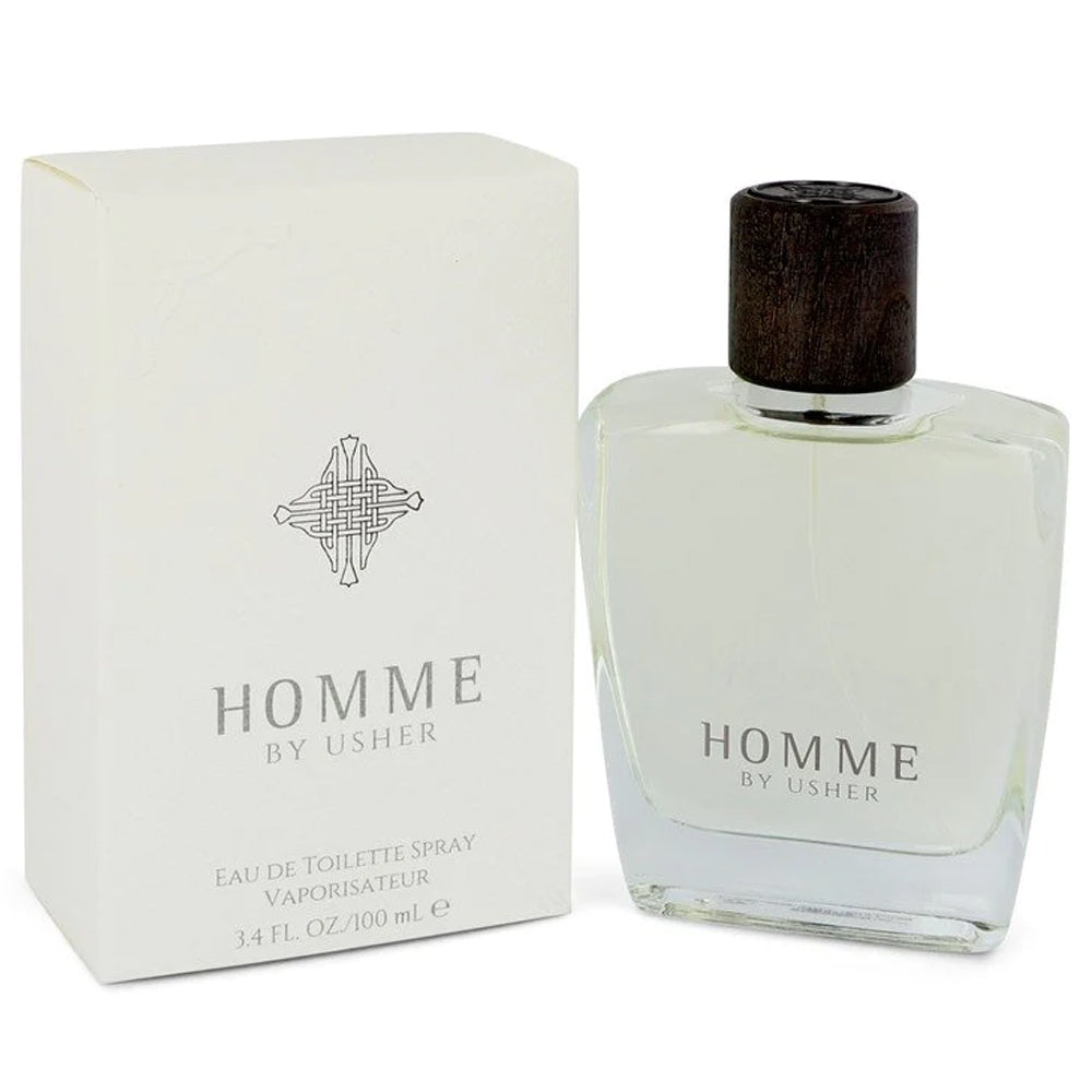 Homme by Usher Eau de Toilette Spray for Men. Spicy and Masculine Scent. 3.4 oz