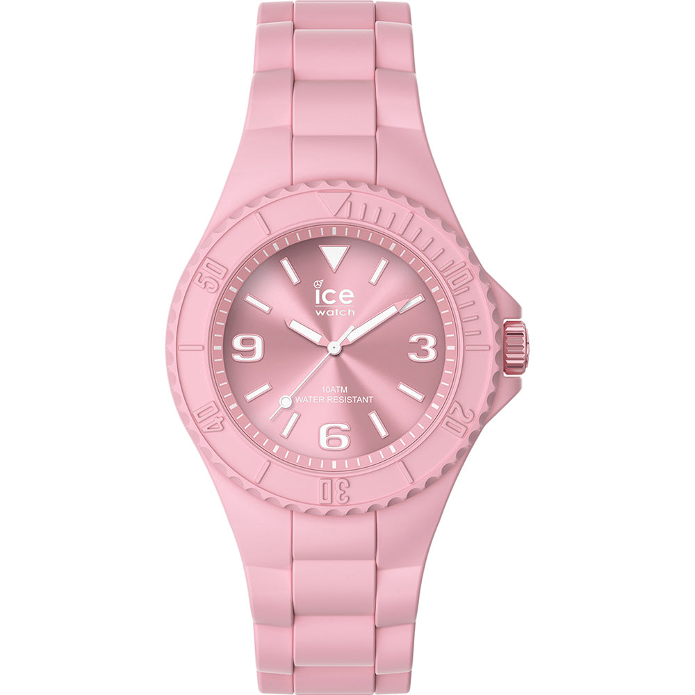 ICE Generation Pink Stainless Steel Case and Silicone Strap Womens Watch. 019148