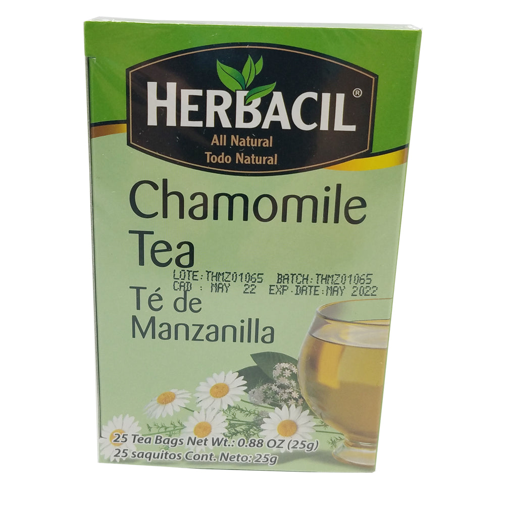 Herbacil Chamomile / Manzanilla Tea 25-Bags 0.88 Oz / 25 g. - SotoDeals