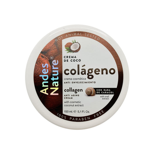 Andes Nature Crema de Coco +  Caracol + Colágeno.