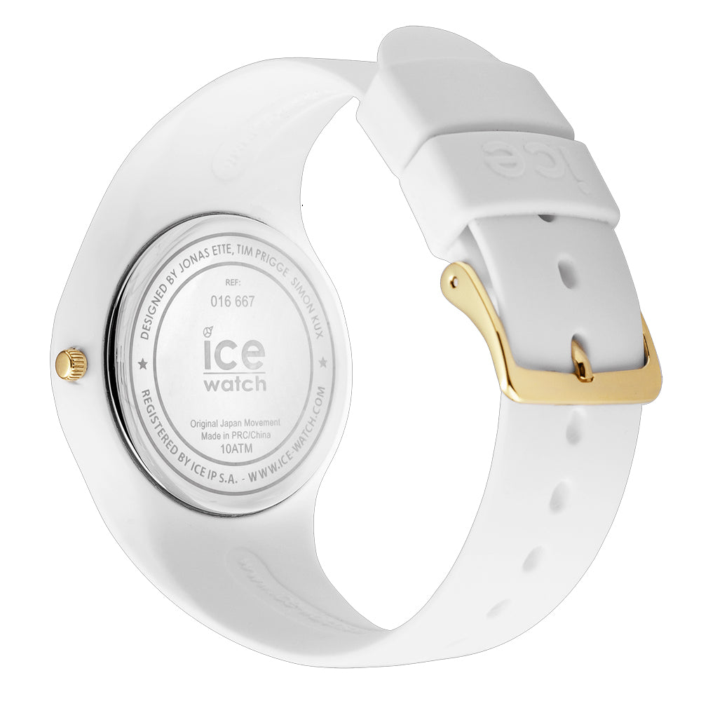 ICE Flower Precious White Stainless Steel Case and Strap Women's Watch. 16667