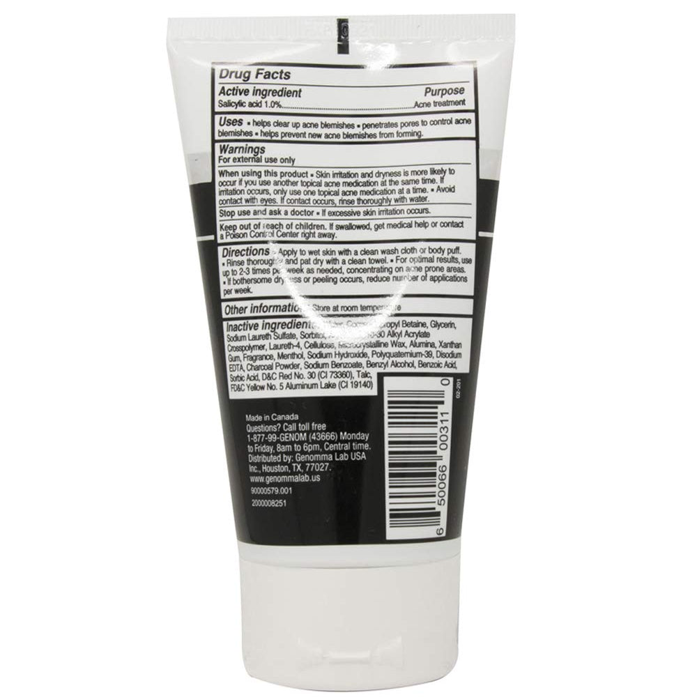 Asepxia Exfoliating Acne Scrub. Salicylic Acid and Activated Charcoal. 4.5 oz