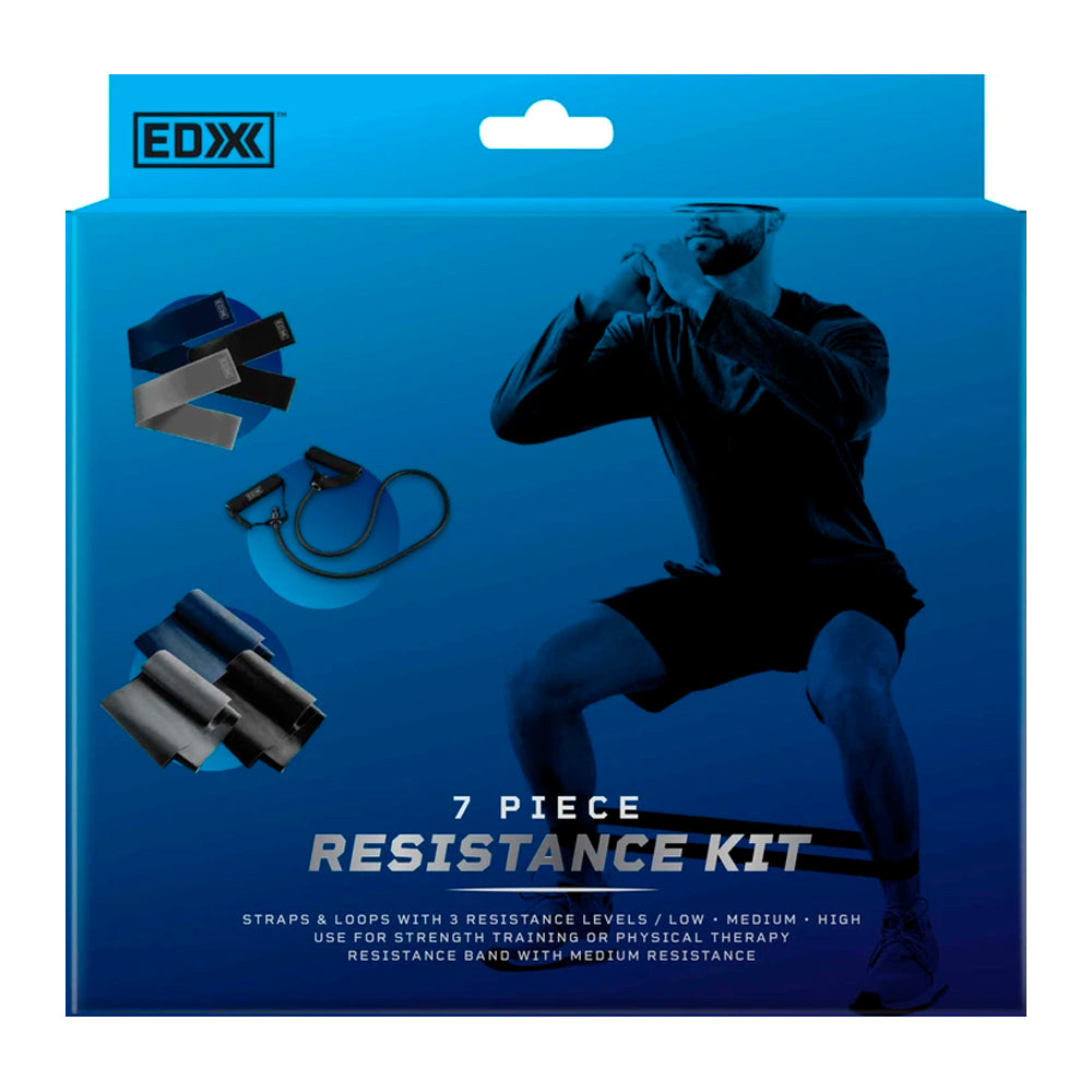 EDX Strap & Loop 7 Piece Resistance Set. Navy