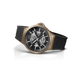Glock Precision Watch. Khaki Steel Case / Black Silicone Strap 14-2-24