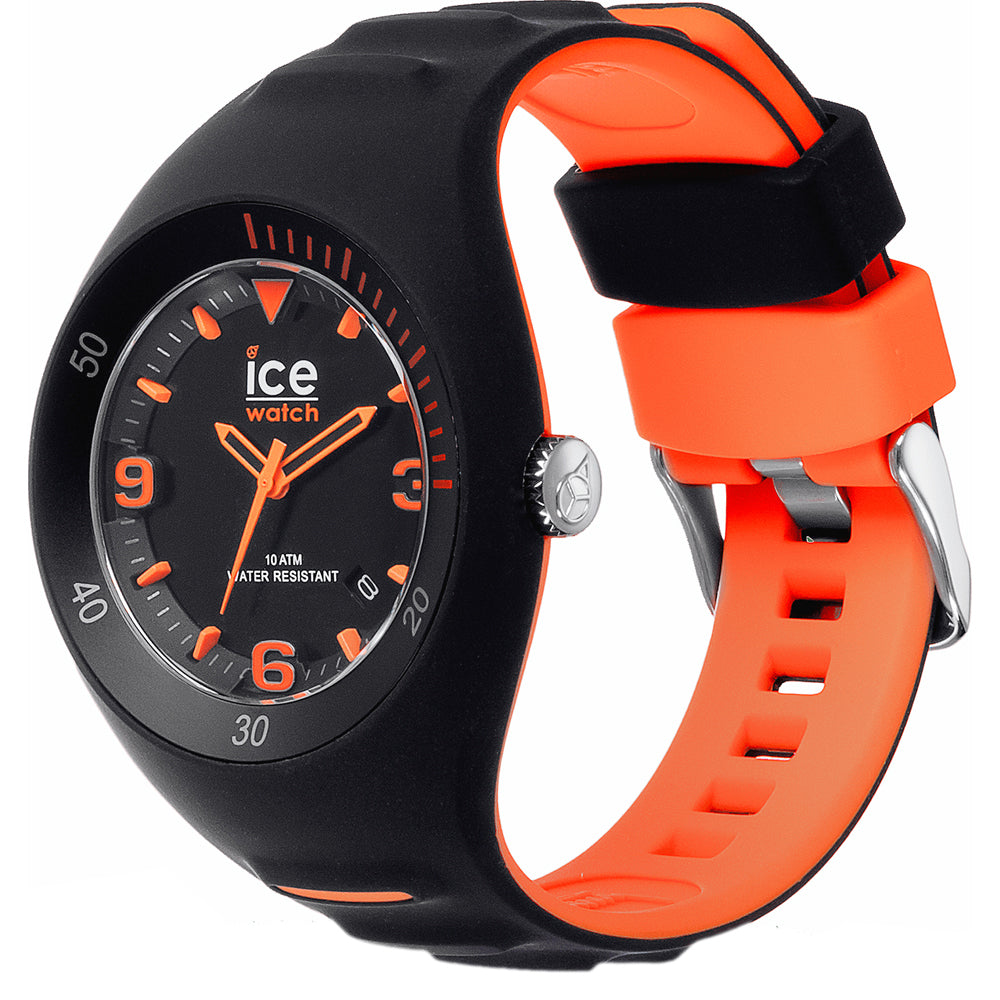 ICE Pierre Leclercq Black Stainless Steel and Silicone Strap Men's Watch. 017598