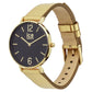 ICE City Sparkling Gold Stainless Steel and Leather Strap Women's Watch. 015084 EXTRA SMALL 2H