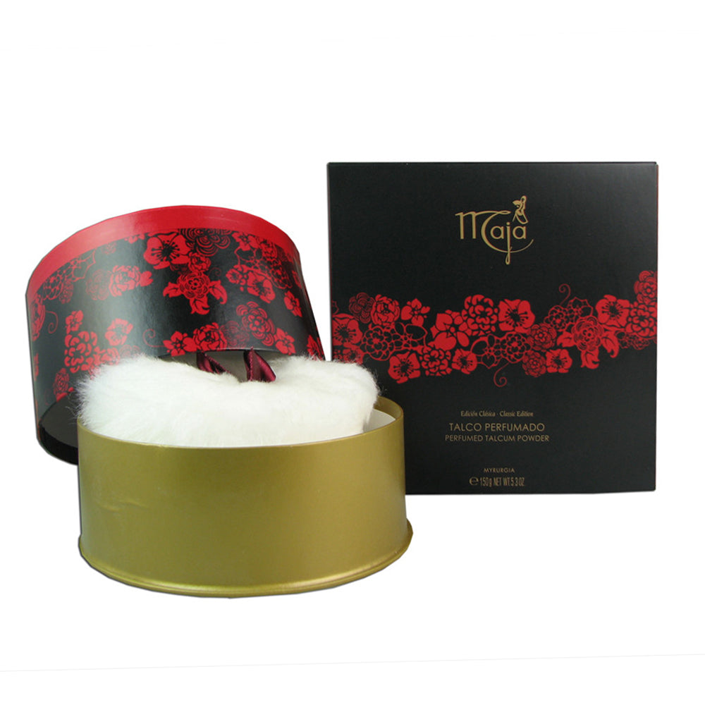 Maja Classic Perfumed Talcum Powder. Fresh & Delicate. With Powder Case. 5.3 oz - SotoDeals