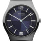 Bering Time Ceramic Polished Black Case with Blue Dial Men's Watch. 32039-227