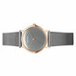 Bering Time Classic Rose Gold Steel with Silver Strap Women's Watch. 13426-369