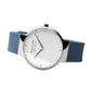 Bering Time Max René Polished Silver Steel Case, Blue Strap Mens Watch 15540-700