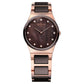 Bering Time Ceramic Rose Gold Steel with Ceramic Links Women's Watch. 32230-765