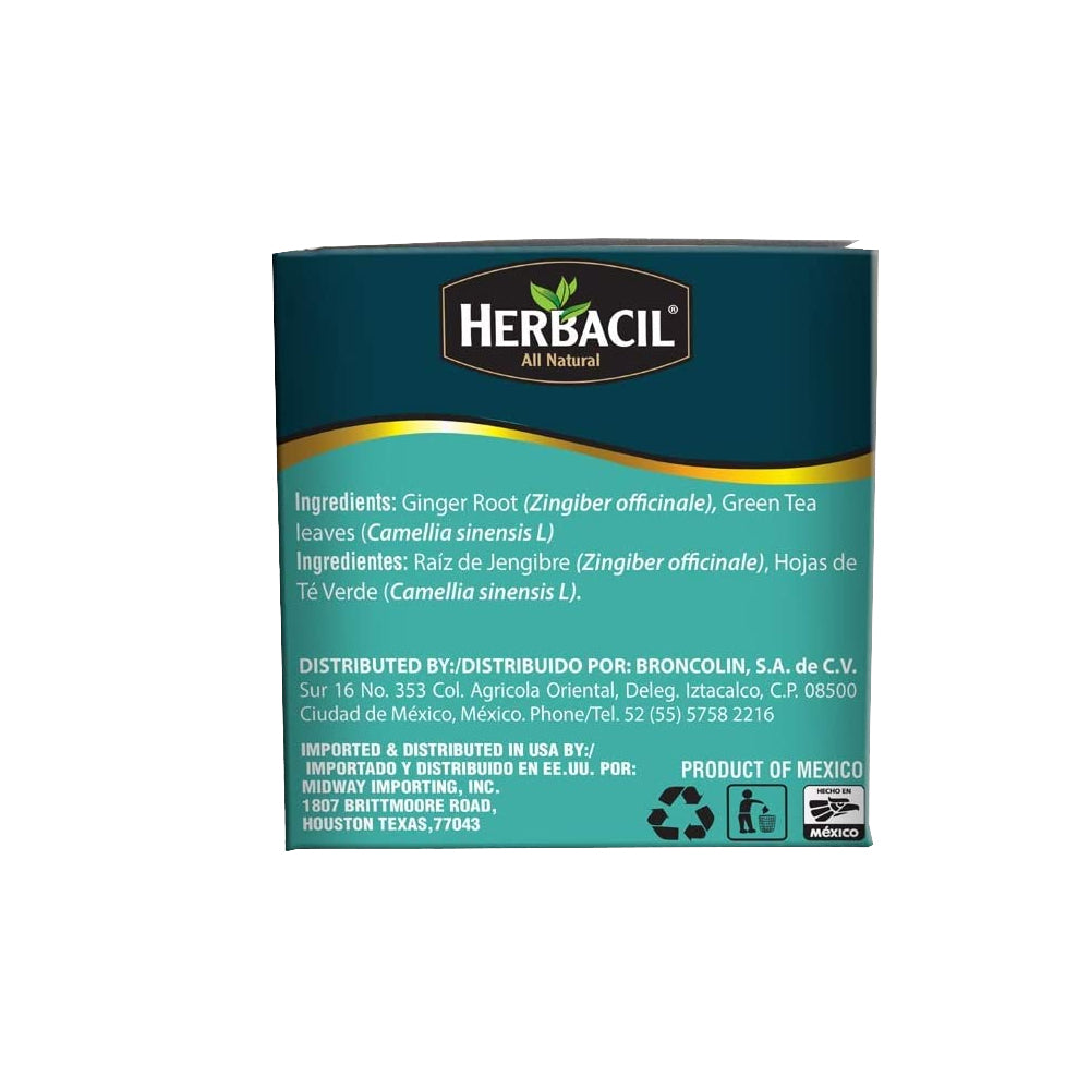 Herbacil Ginger & Green Tea 25-Bags