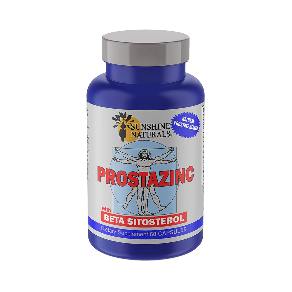Sunshine Naturals Prostazinc Supplement. Promotes Good Prostate Health. 60 Caps
