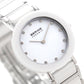 Bering Time Ceramic Collection Polished Stainless Steel Case & Strap with Ceramic Links, White Dial and Swarovski Elements Women's Watch 11429-754