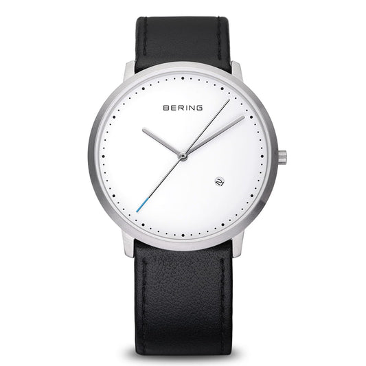 Bering Time Classic Silver Steel Case With White Dial Unisex Watch. 11139-404