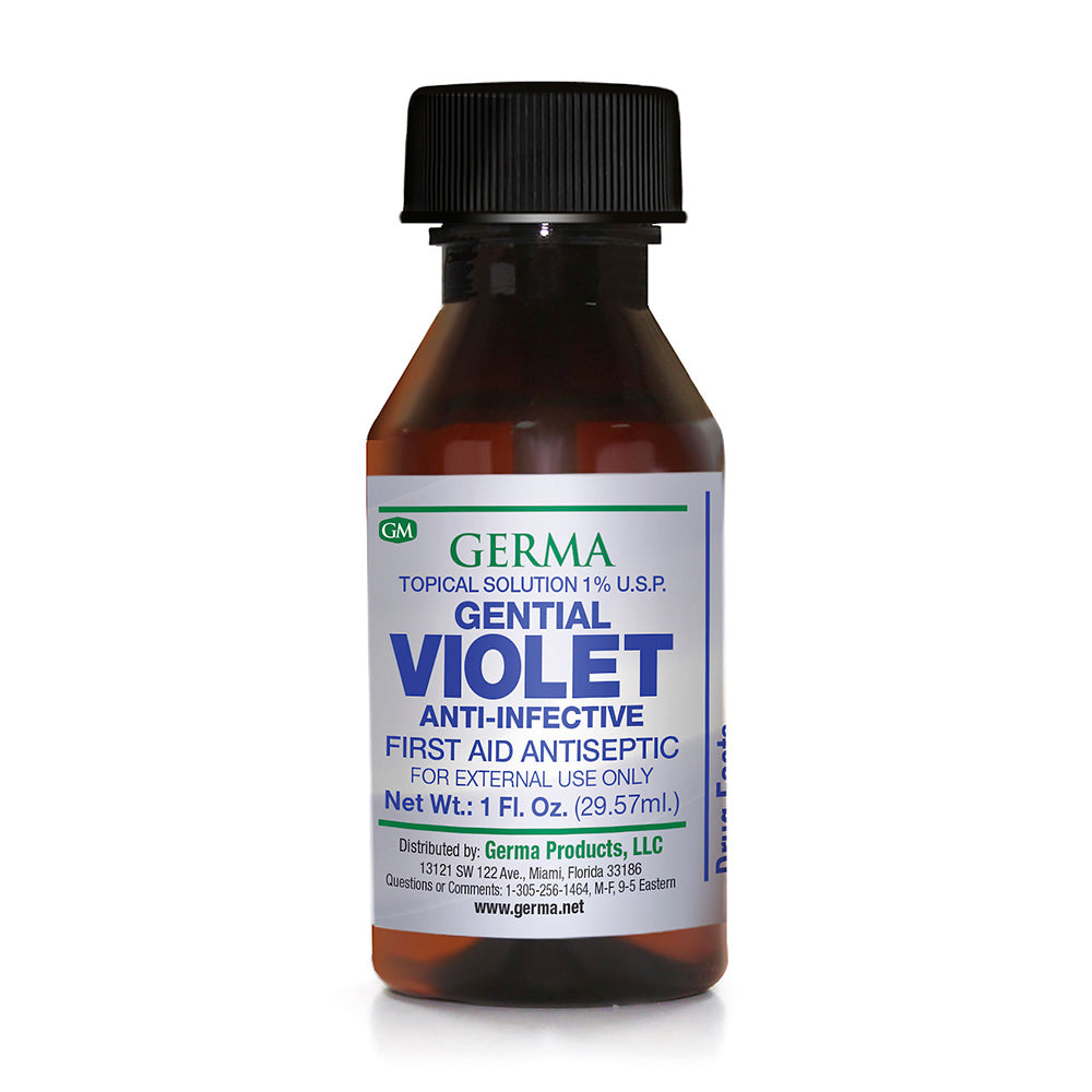 Germa Gentian Violet, Antiseptic/Violeta Cristal, Antiseptico - 1oz - SotoDeals